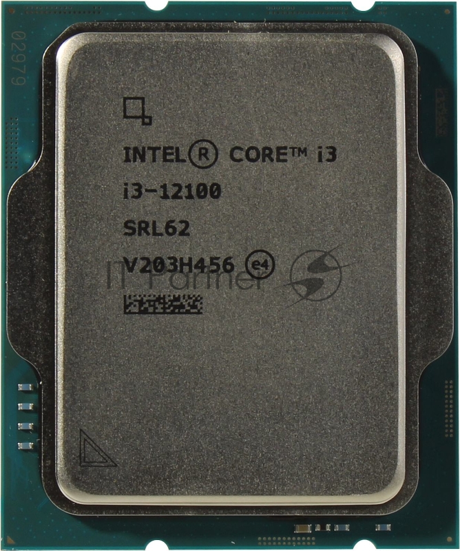 Процессор Intel Core i3-12100 (LGA1700,Alder Lake, 4C/8T, 3.3/4.3GHz, 12MB, 60/89W, UHD Graphics 730) OEM