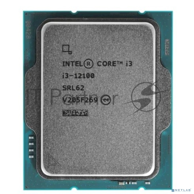 Процессор Intel Core i3-12100 (LGA1700,Alder Lake, 4C/8T, 3.3/4.3GHz, 12MB, 60/89W, UHD Graphics 730) OEM