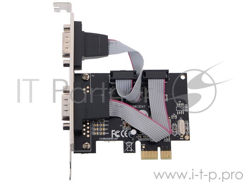 Контроллер COM (2 внешн. 9pin) ORIENT XWT-PE2S (PCI-E x1)