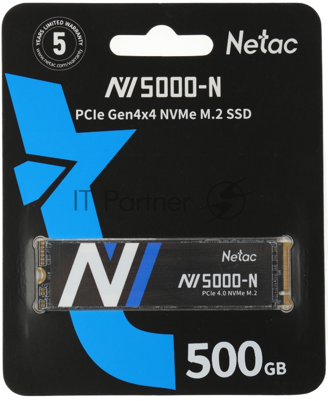 Накопитель SSD Netac M.2 2280 NV5000-N NVMe PCIe 500GB NT01NV5000N-500-E4X