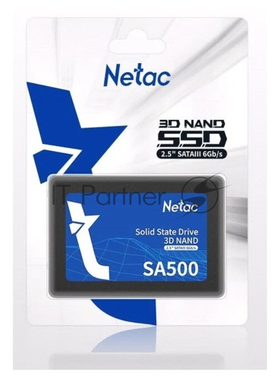 Твердотельный накопитель Netac SA500 2.5 SATAIII 3D NAND SSD 2TB, R/W up to 530/475MB/s 3Y