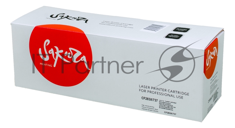 Картридж SAKURA CF283X/737, для HP laserJet ProM202dw//M225dn/dw/rdn/ M202n/ M201dw/n/M226dn/dw Canon i-SENSYS MF217w/MF211/MF212W/MF216N/ MF226dw/MF227DW/MF229DW/MF224d черный, 2200 к.