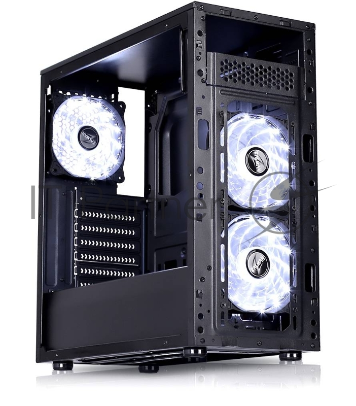 Корпус Zalman N2 черный без БП ATX 3x120mm 2xUSB2.0 1xUSB3.0 audio bott PSU