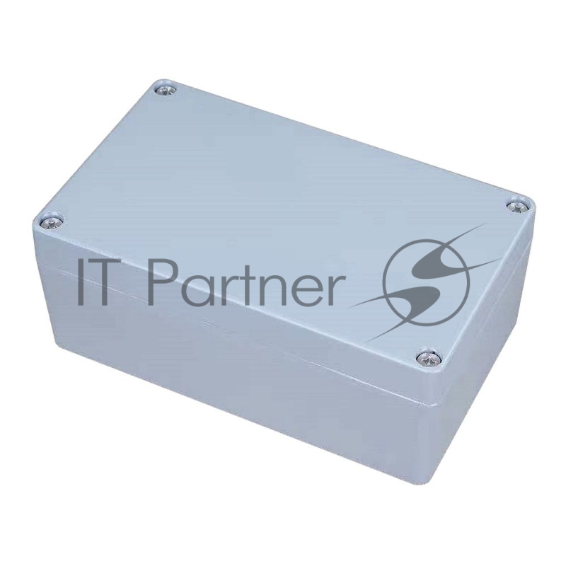 Корпус ACD XG387 Metal case IP65, 200*120*80mm, металлический, 3 отверстия (28 + 28 + 23мм) с резиновыми заглушками, цвет серебристый, совместим с Raspberry Pi 3B, 3B+, 4, Orange Pi