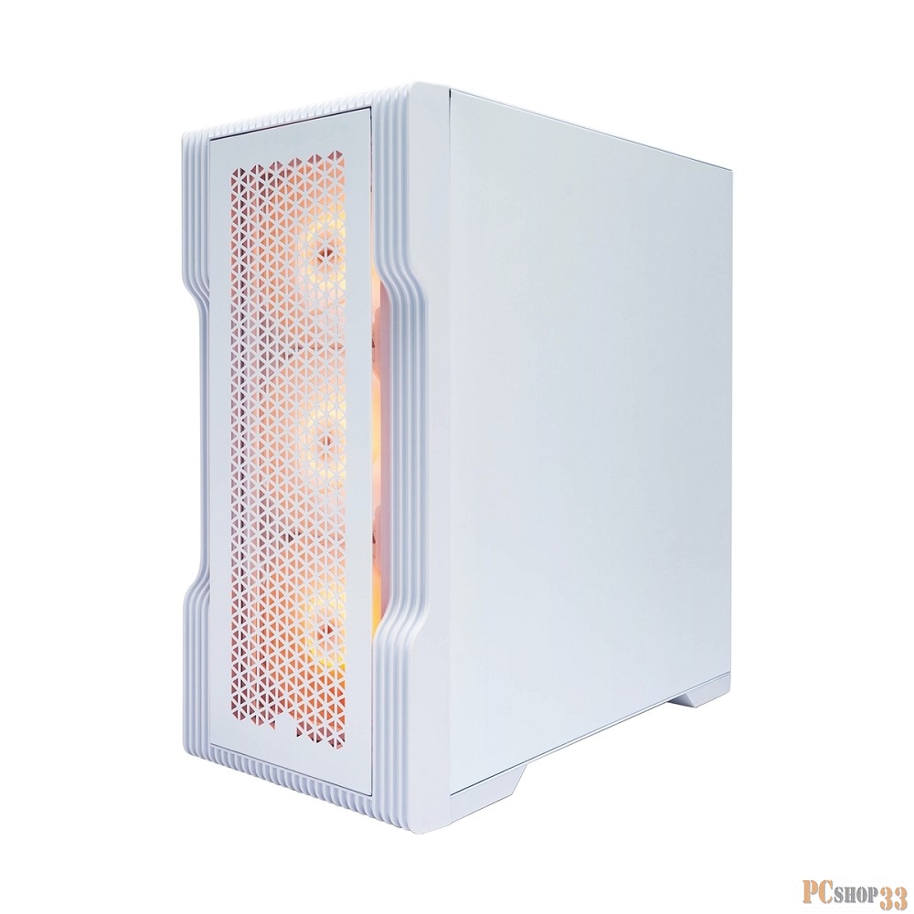 Корпус 1STPLAYER TRILOBITE T3 ARGB White / mATX / 4x 120mm ARGB fans inc. / T3-WH-4F2-W(AP)