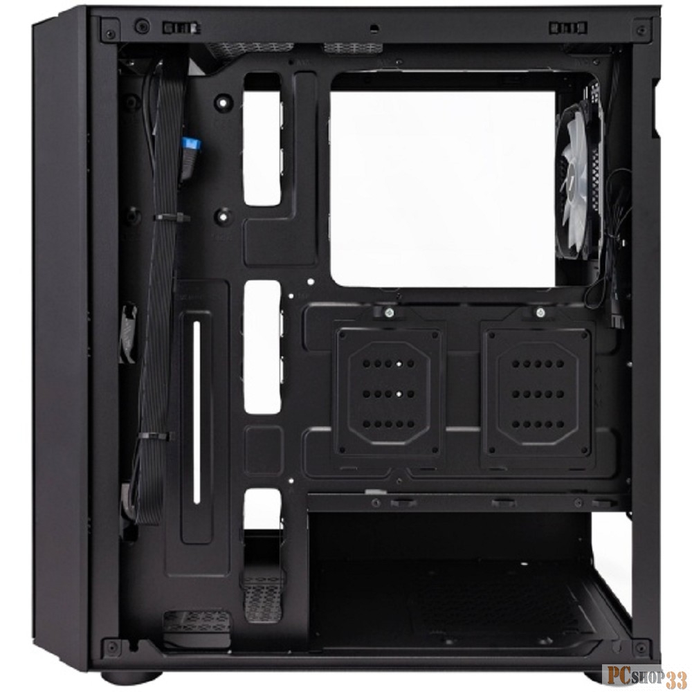 Корпус 1STPLAYER TRILOBITE T7-P Black / ATX / 4x120mm LED fans / T7-P-BK-4F1