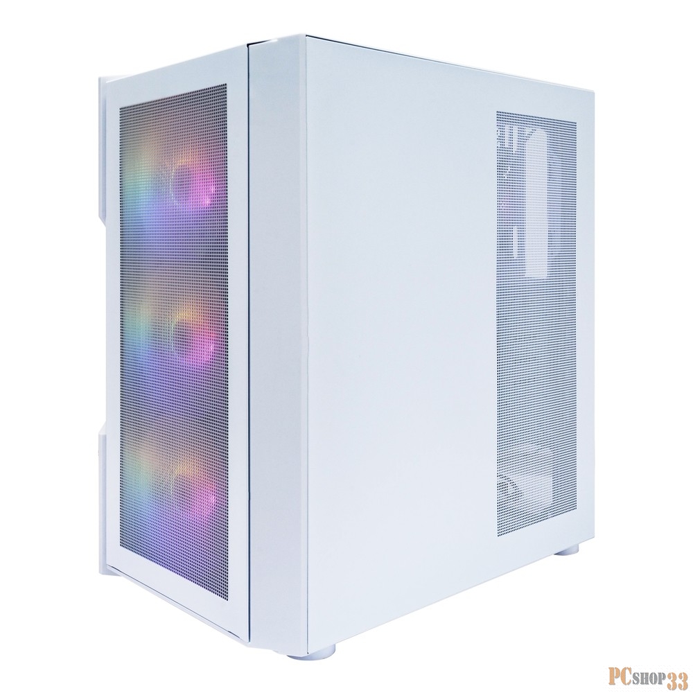 Корпус 1STPLAYER TRILOBITE T7-P White / ATX / 4x120mm LED fans / T7-P-WH-4F1-W