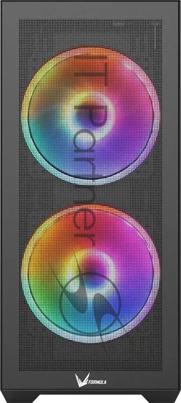 Корпус Formula Air Power G5 DUO черный без БП ATX 2x180mm 1xUSB3.0 1xUSB3.1 audio bott PSU