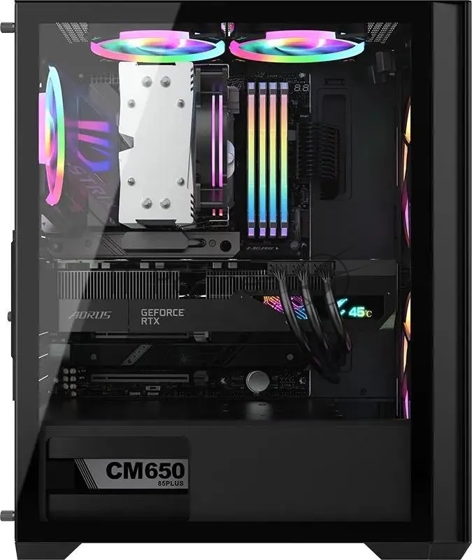 Корпус Formula Air Power G5 DUO черный без БП ATX 2x180mm 1xUSB3.0 1xUSB3.1 audio bott PSU