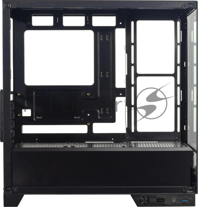 Корпус Formula Cristal Z1M черный без БП mATX 2xUSB2.0 1xUSB3.0 audio bott PSU