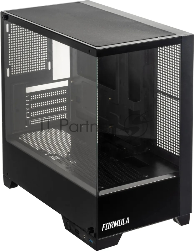 Корпус Formula Cristal Z1M черный без БП mATX 2xUSB2.0 1xUSB3.0 audio bott PSU
