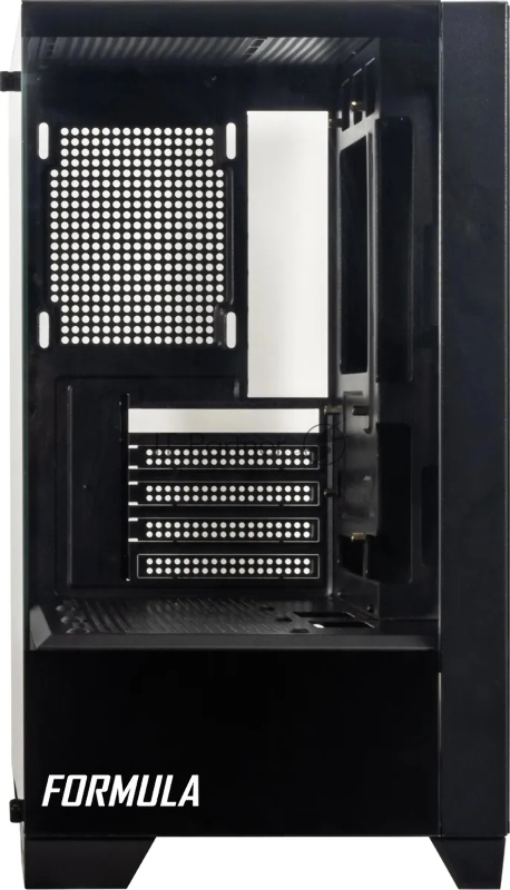 Корпус Formula Cristal Z1M черный без БП mATX 2xUSB2.0 1xUSB3.0 audio bott PSU