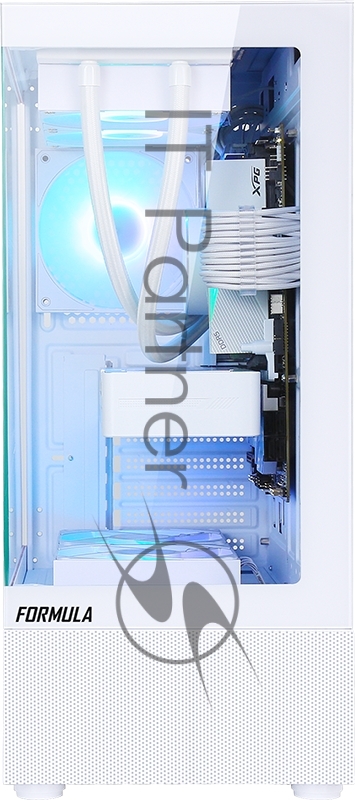 Корпус Formula Crystal Z1 PLUS белый без БП ATX 2xUSB2.0 1xUSB3.0 1xUSB3.1 audio bott PSU