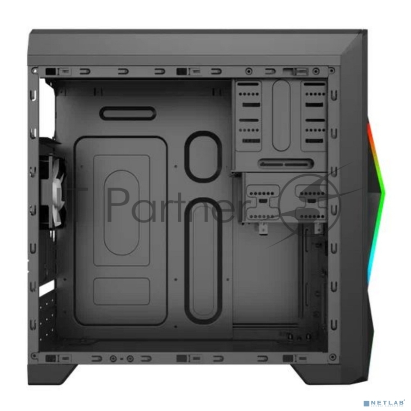 Корпус Zircon Ares без БП (Midi Tower, Micro-ATX, Black, 1*USB3.0+2*USB2.0)