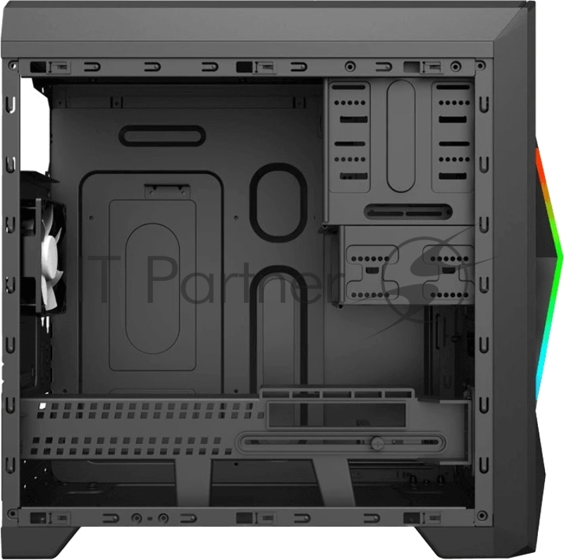 Корпус Zircon Ares без БП (Midi Tower, Micro-ATX, Black, 1*USB3.0+2*USB2.0)