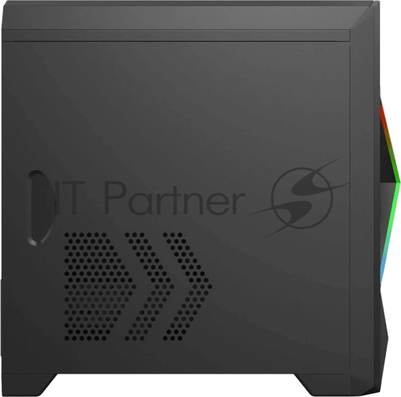 Корпус Zircon Ares без БП (Midi Tower, Micro-ATX, Black, 1*USB3.0+2*USB2.0)