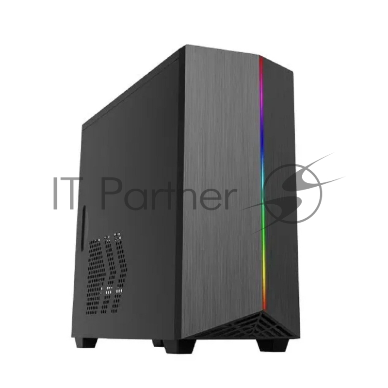 Корпус Zircon Lima без БП (Midi Tower,Micro-ATX,Черн,1*USB3.0, 1*92mm )