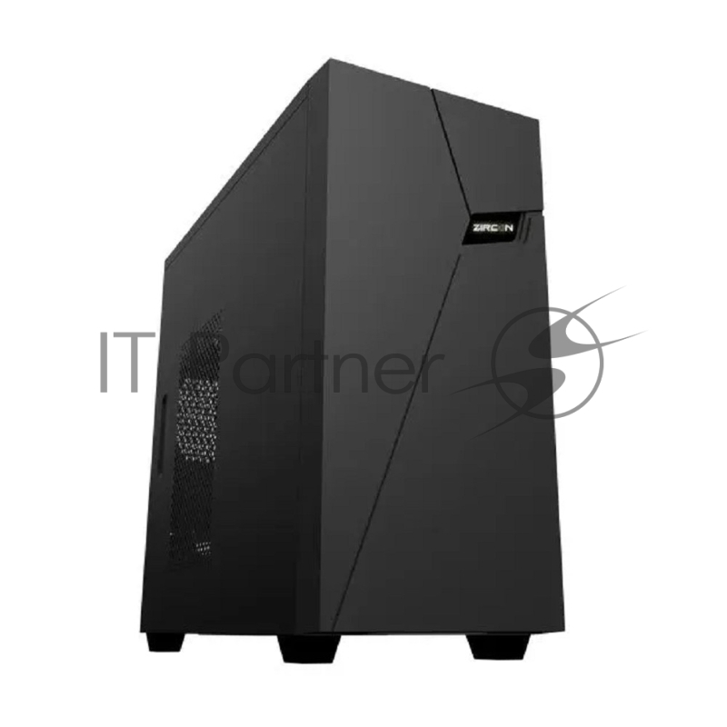Корпус Zircon Star без БП (Midi Tower,Micro-ATX, Черн., 1*USB3.0, 2*USB2.0, 1*92мм)