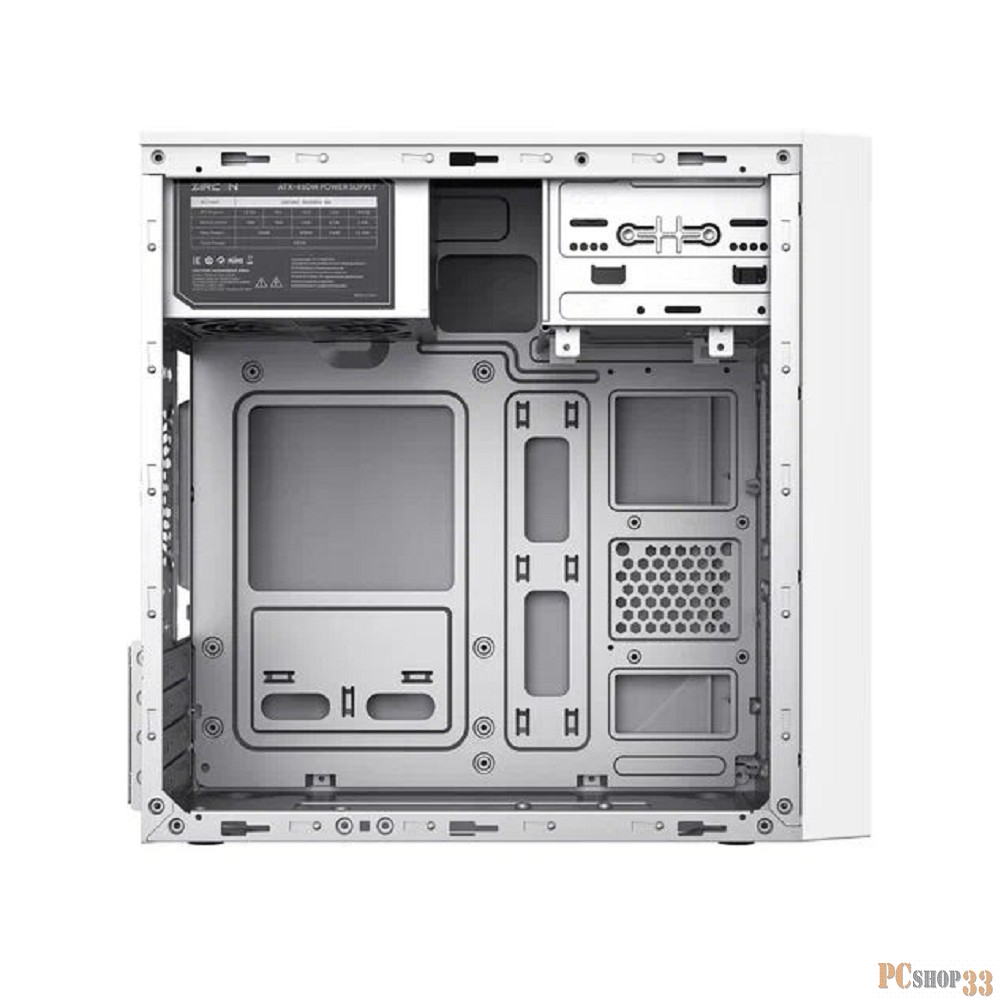 Корпус ZIRCON IVA WT (Midi Tower, Белый, БП 450Вт., 1*USB3.0, 1*USB Type-C, HD Audio)