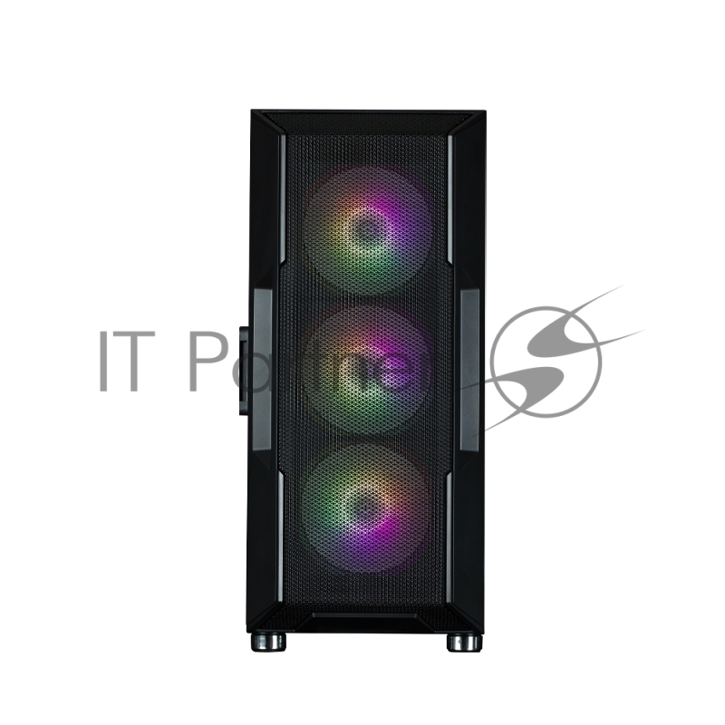 Корпус ZALMAN I3 NEO ARGB BLACK, ATX, BLACK, FRONT MESH, WINDOW, 2x3.5, 3x2.5, 1xUSB2.0, 2xUSB3.0, FRONT 3x120mm ARGB, REAR 1x120mm ARGB
