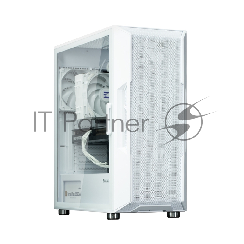 Корпус ZALMAN I3 NEO ARGB WHITE, ATX, WHITE, FRONT MESH, WINDOW, 2x3.5, 3x2.5, 1xUSB2.0, 2xUSB3.0, FRONT 3x120mm ARGB, REAR 1x120mm ARGB
