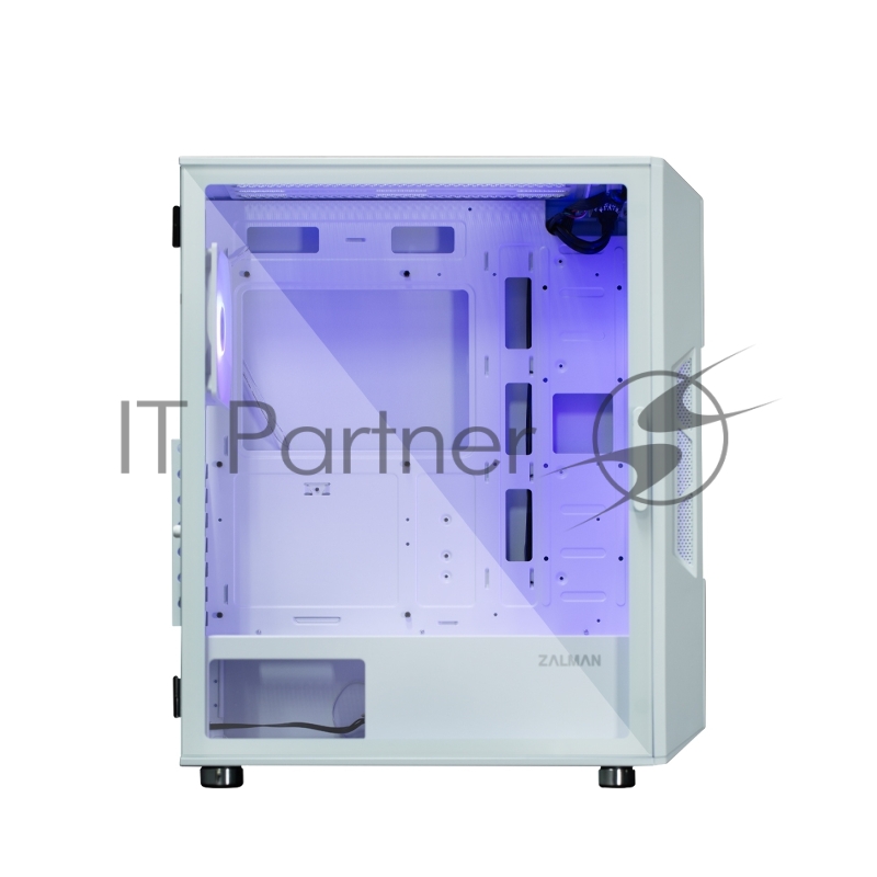 Корпус ZALMAN I3 NEO ARGB WHITE, ATX, WHITE, FRONT MESH, WINDOW, 2x3.5, 3x2.5, 1xUSB2.0, 2xUSB3.0, FRONT 3x120mm ARGB, REAR 1x120mm ARGB