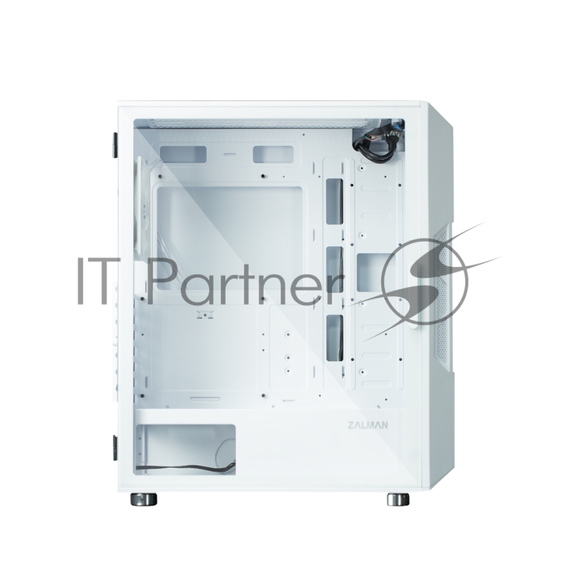 Корпус ZALMAN I3 NEO ARGB WHITE, ATX, WHITE, FRONT MESH, WINDOW, 2x3.5, 3x2.5, 1xUSB2.0, 2xUSB3.0, FRONT 3x120mm ARGB, REAR 1x120mm ARGB