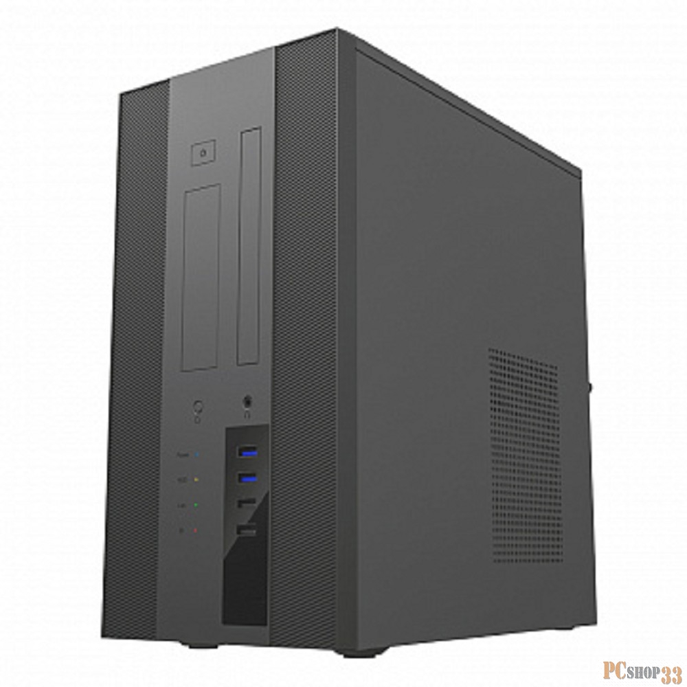 Корпус Powerman EK303BK U3.0*2+TypeC+combo Audioo 6193890