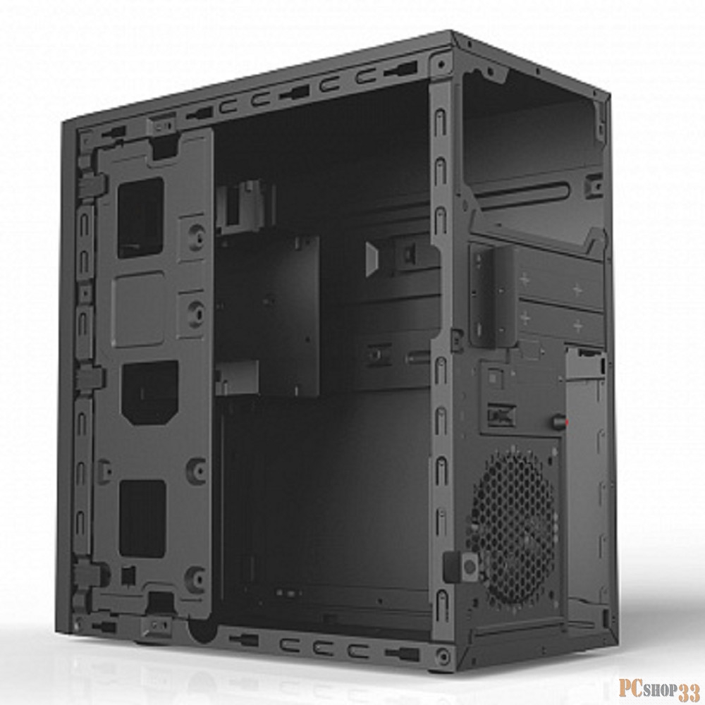 Корпус Powerman EK303BK U3.0*2+TypeC+combo Audioo 6193890