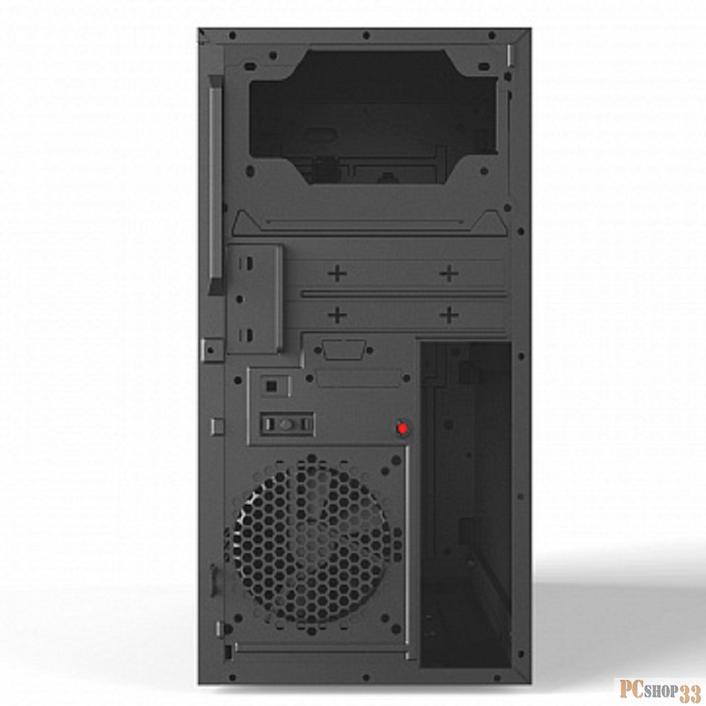 Корпус Powerman EK303BK U3.0*2+TypeC+combo Audioo 6193890