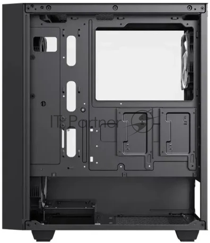 Корпус Zircon Tropez BK без БП (Midi Tower,ATX,Черн,1*USB3.0,1*USB2