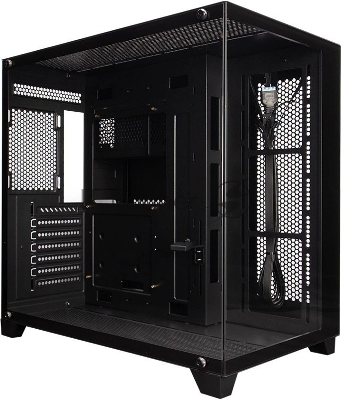 Корпус 1STPLAYER MEGAVIEW MV8-TP Black / ATX / MV8-TP-BK