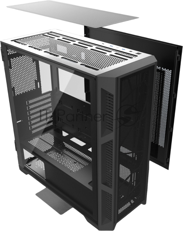 Корпус AGOS ULTRA TG4 (E-ATX 4pcs ARGB 120x120x25mm fans pre-installed Type C + USB3.0 port 4.0mm Tempered glass with hinge design 3.5 HDDx2 + 2.5 SSD/HDDx3)