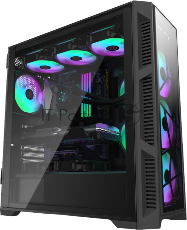 Корпус AGOS ULTRA TG4 (E-ATX 4pcs ARGB 120x120x25mm fans pre-installed Type C + USB3.0 port 4.0mm Tempered glass with hinge design 3.5 HDDx2 + 2.5 SSD/HDDx3)