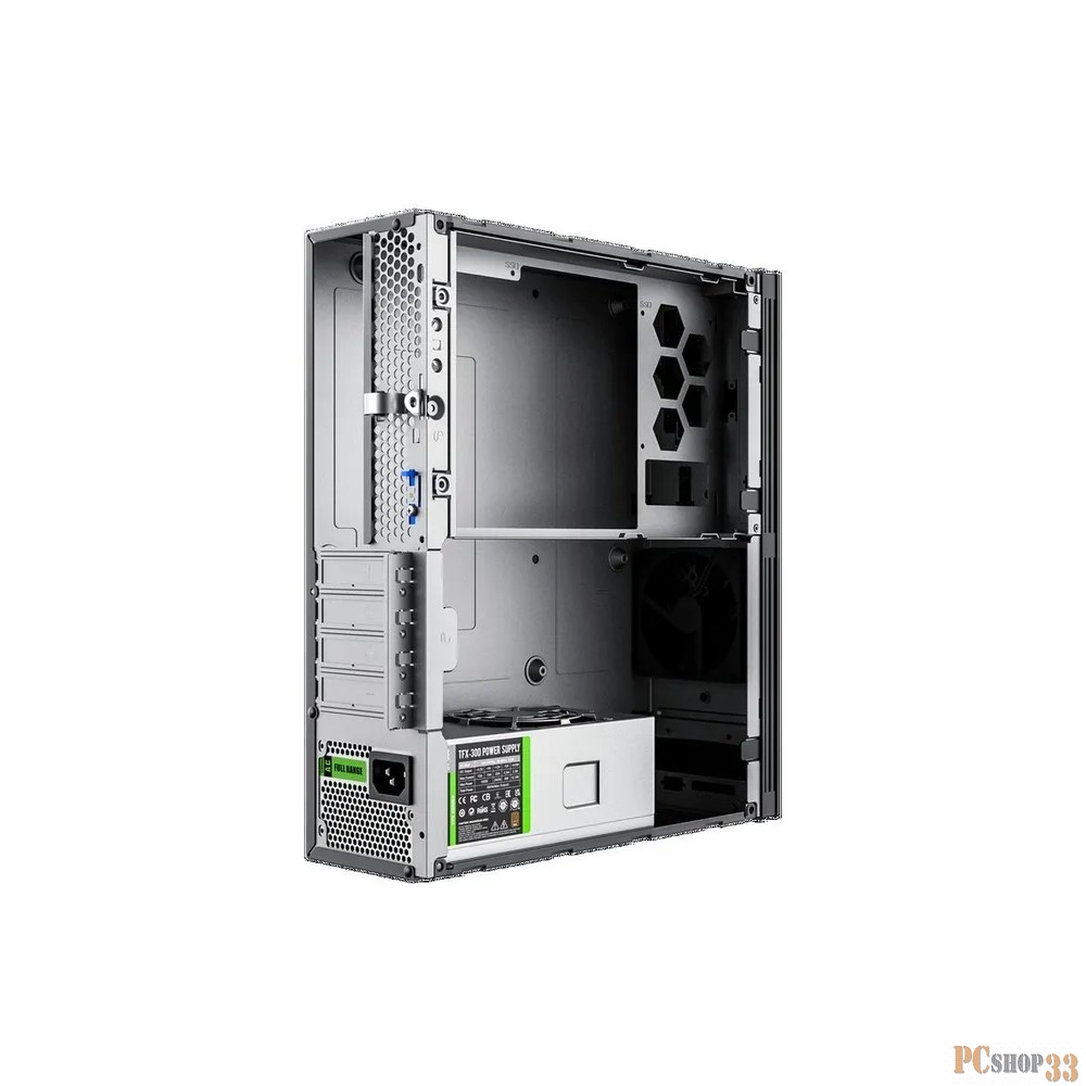 Корпус Zircon ZN-S37 300W (MATX SFF 8,3L, Черн., 1*USB3.0, 1*Type-C, 1*80мм)