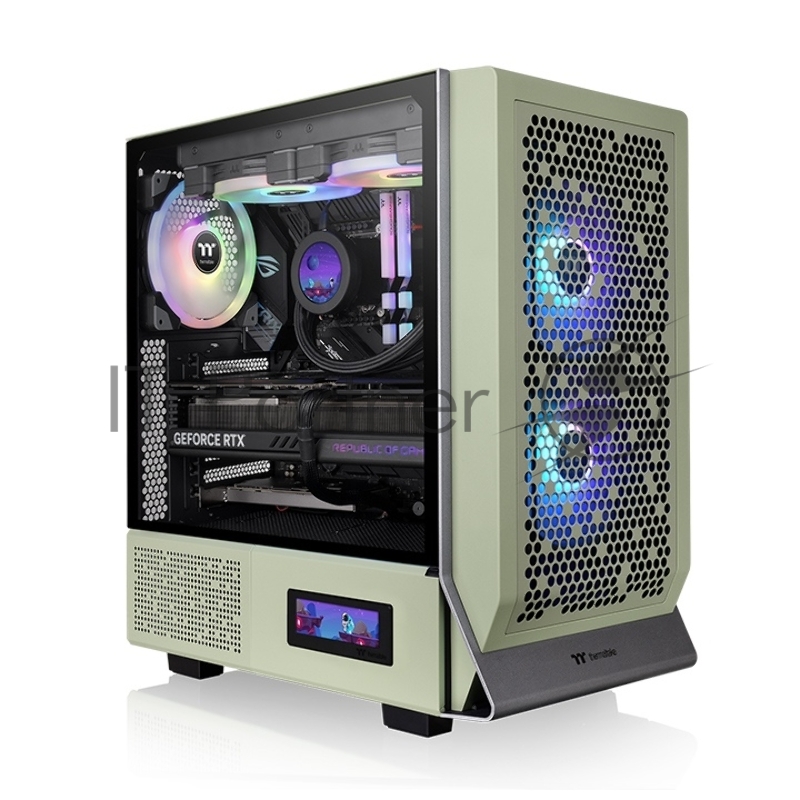 Корпус Thermaltake Ceres 300 TG ARGB Matcha зеленый без БП ATX 7x140mm 5x180mm 2xUSB3.0 audio bott PSU
