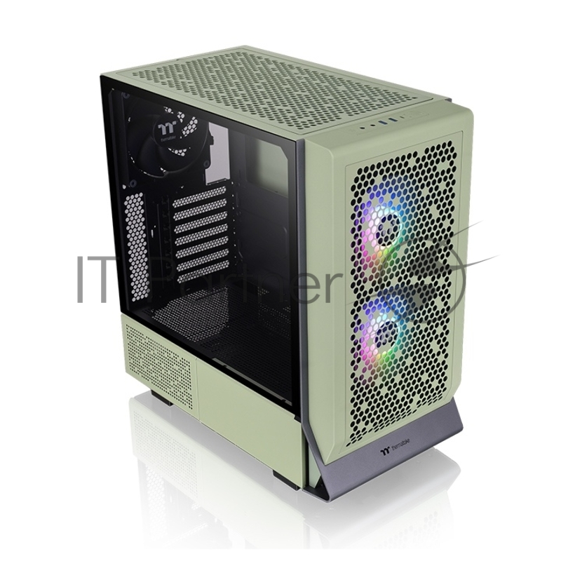 Корпус Thermaltake Ceres 300 TG ARGB Matcha зеленый без БП ATX 7x140mm 5x180mm 2xUSB3.0 audio bott PSU