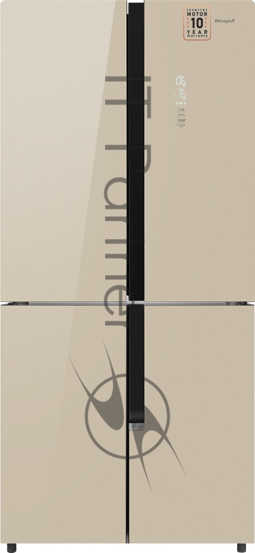 Холодильник Weissgauff WCD 450 BEG NoFrost Inverter