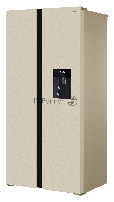 Холодильник NORDFROST RFS 484D NFYm inverter бежевый мрамор