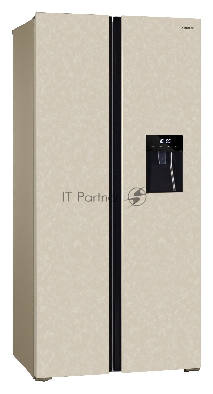 Холодильник NORDFROST RFS 484D NFYm inverter бежевый мрамор