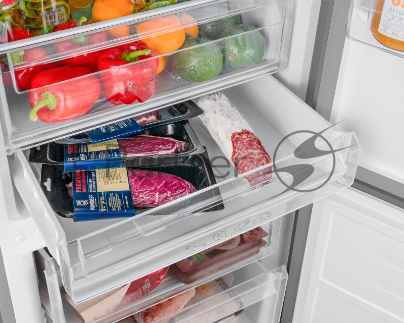 Холодильник Weissgauff WRK 185 Total NoFrost Inverter Inox