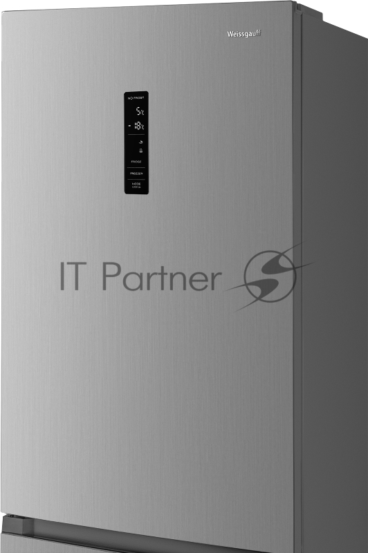 Холодильник Weissgauff WRK 185 Total NoFrost Inverter Inox