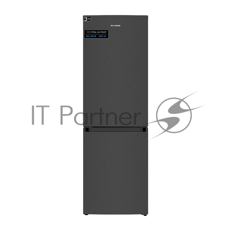 Холодильник WILLMARK RFN-425NFD (315л.,Total NoFrost,А+, хлад.R600A,нижн.мороз., гар. 3г.,dark inox)