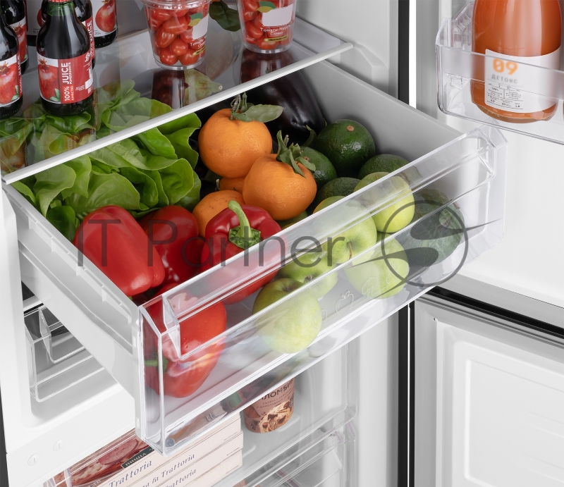 Холодильник Weissgauff WRK 2000 Total NoFrost Inverter Black Inox