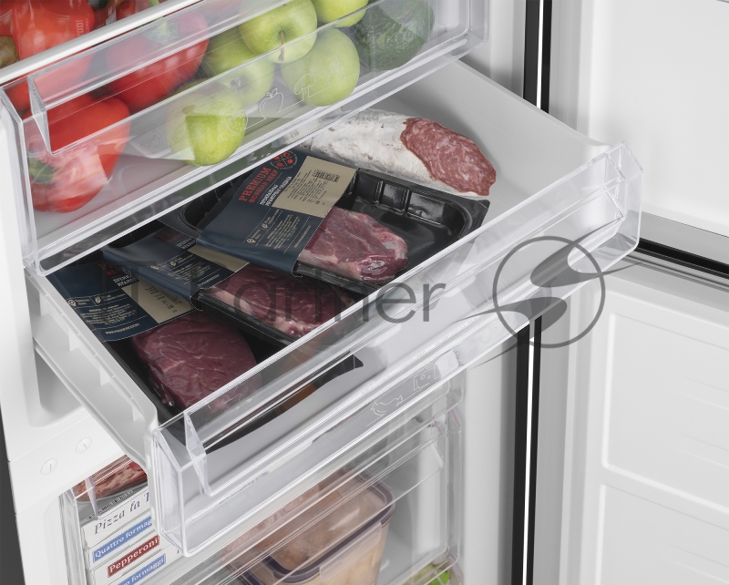 Холодильник Weissgauff WRK 2000 Total NoFrost Inverter Black Inox