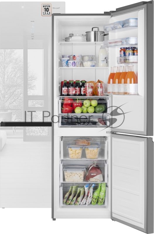 Холодильник Weissgauff WRK 2000 Total NoFrost Inverter Inox