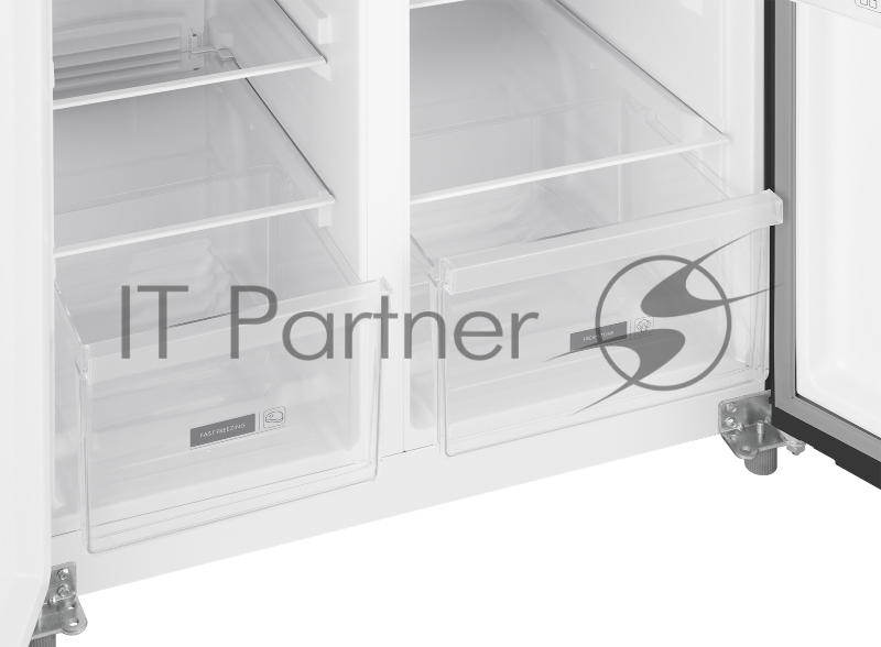 Холодильник Weissgauff WSBS 500 Inverter NoFrost Rock Glass