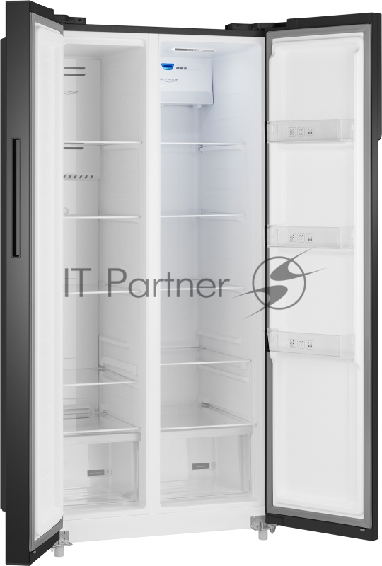 Холодильник Weissgauff WSBS 500 Inverter NoFrost Rock Glass