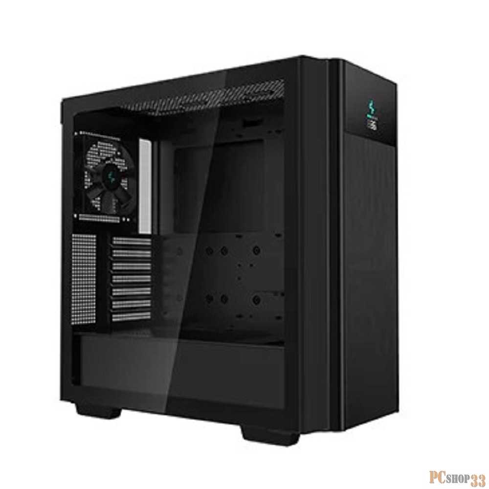 Корпус MidiTower Deepcool CH510 MESH DIGITAL black (ATX, без БП, LCD, USB3.2 Type-A + USB3.2 Type-C) (R-CH510-BKNSE1-G-1)