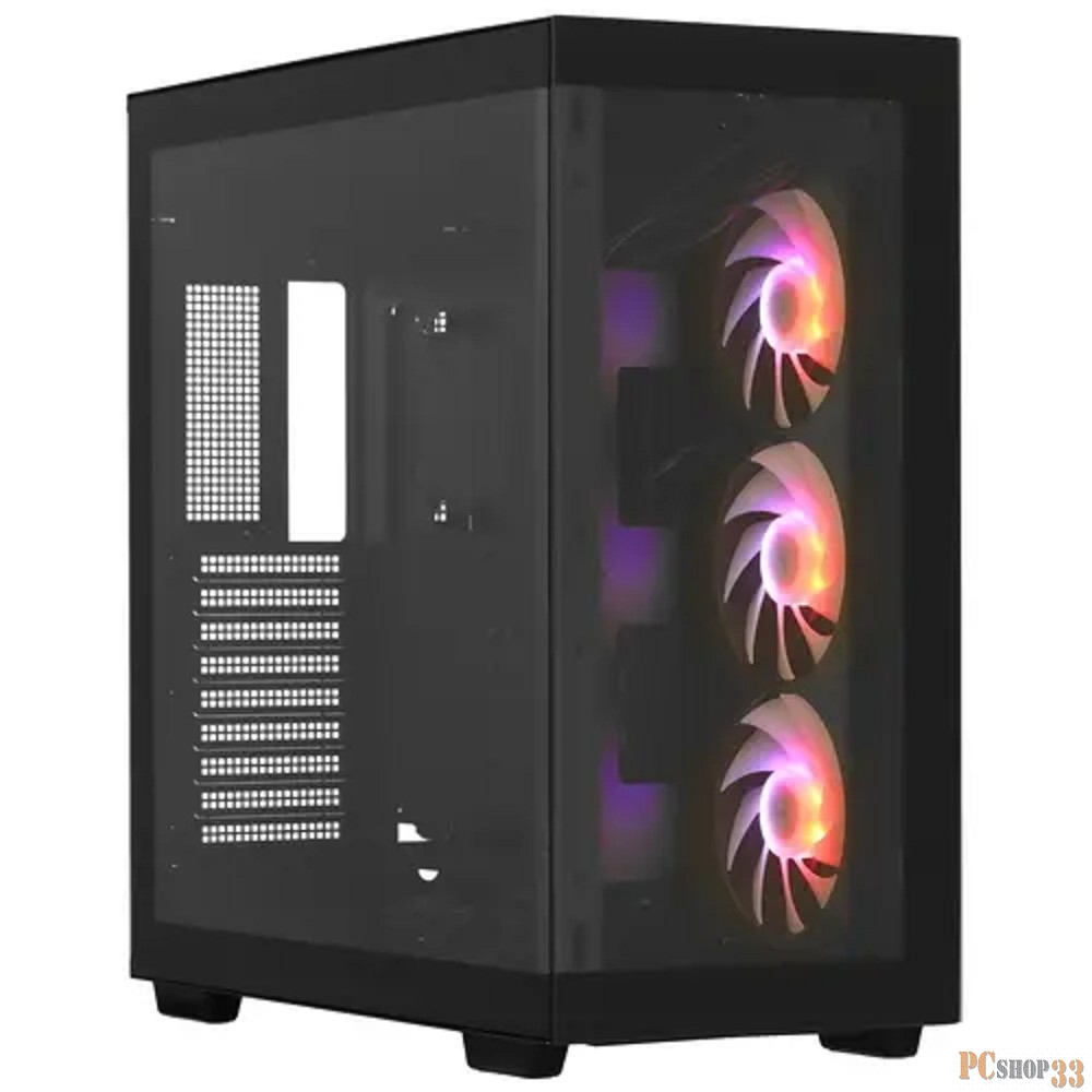 Корпус MidiTower Deepcool CH780 black (ATX, без БП, ARGB, 4xUSB3.2 Type-A + USB3.2 Type-C) (R-CH780-BKADE41-G-1)